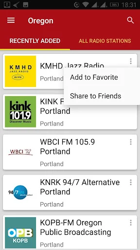 Oregon Radio Stations - USA