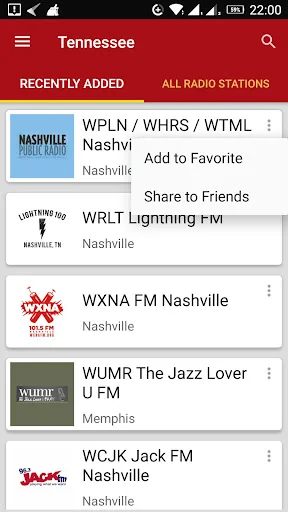 Tennessee Radio Stations - USA