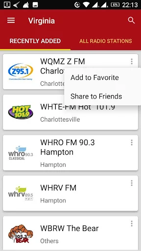 Virginia Radio Stations - USA