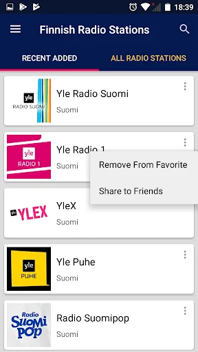 Finnish Radio Stations