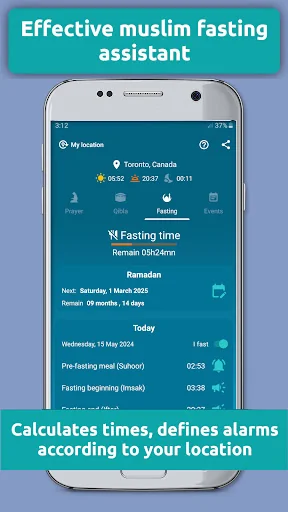 Qibla compass: prayer times screenshot 3