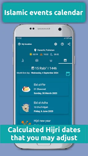 Qibla compass: prayer times screenshot 4