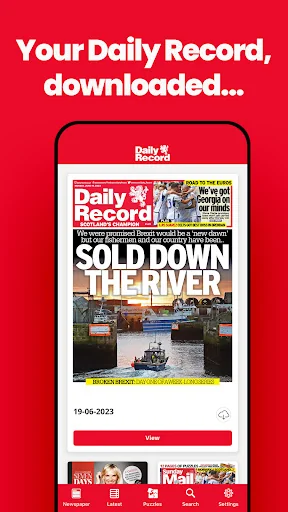 Daily Record Newspaper screenshot 1