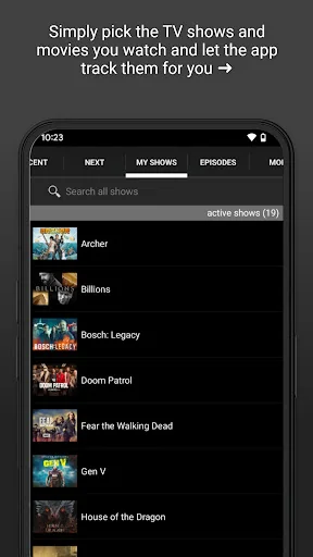 Next Episode - Track TV Shows