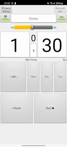 Interval Timer Alarm
