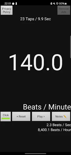 BPM Counter Heart Music screenshot 2