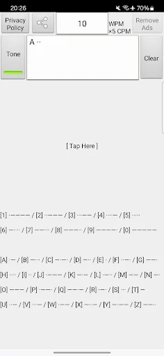 Morse Code Practice Decoding