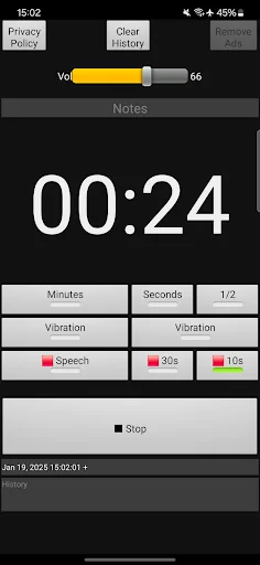 1 Minute Timer Voice Alarm screenshot 2