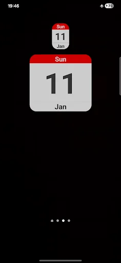 Day & Date Calendar Widget