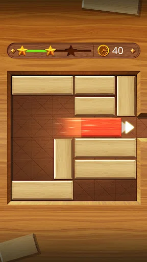 EXIT : unblock red wood block