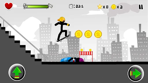 Stickman Skate : 360 Epic City screenshot 3