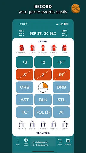 Statastic Basketball Tracker