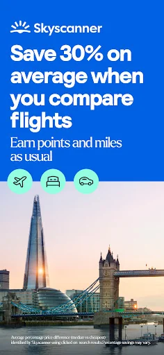Skyscanner Flights Hotels Cars screenshot 1