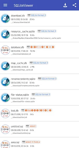 SqliteViewer - SQLite cipher, 