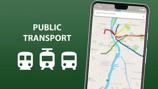 Public transport map Budapest