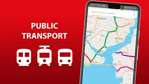 Public transport map Istanbul