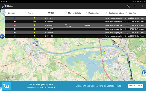 Ships - Receive AIS from air screenshot 1