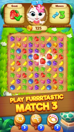 Tropicats: Tropical Match3 screenshot 1