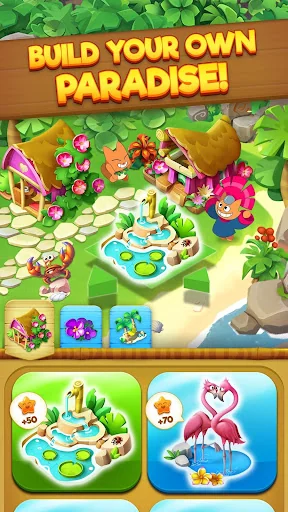 Tropicats: Tropical Match3 screenshot 3
