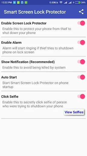 Smart Screen Lock Protector
