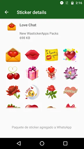 WASticker Love in love screenshot 4