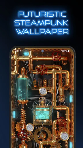 3D Wallpaper Steampunk Energy