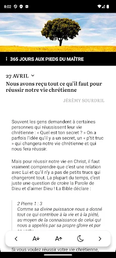 365 jours aux pieds du Maître