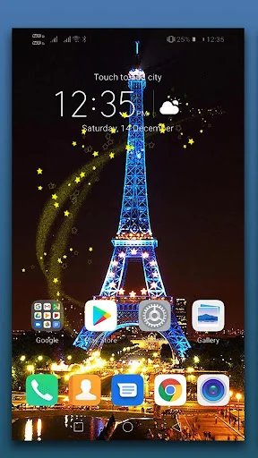 Paris Night Live Wallpaper screenshot 1