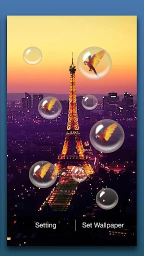 Paris Night Live Wallpaper screenshot 2