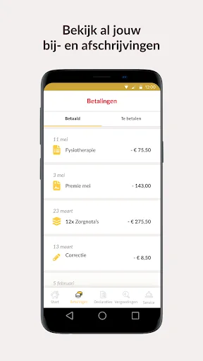 Just zorgverzekering screenshot 3