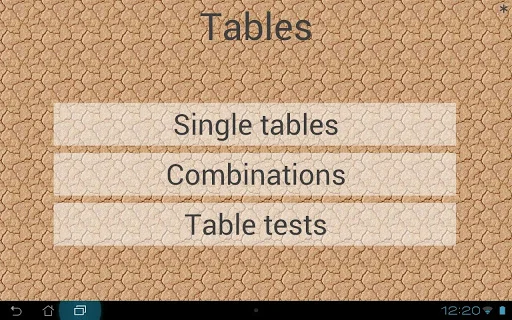 Times tables
