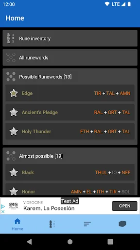 Runeword finder for Diablo II