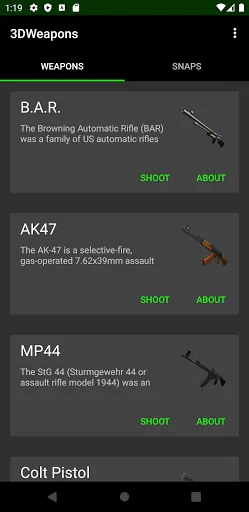 3D Weapons - Guns in Augmented screenshot 2