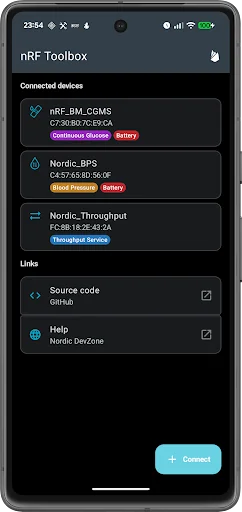 nRF Toolbox for Bluetooth LE