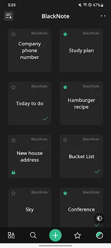 BlackNote: Dark Notes, Notepad