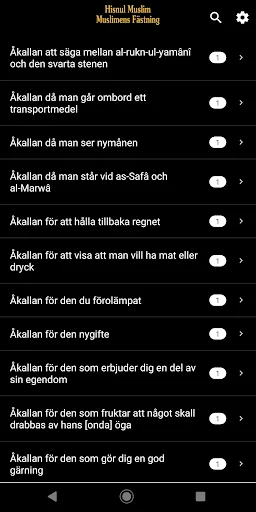Hisnul Muslim (Svenska)