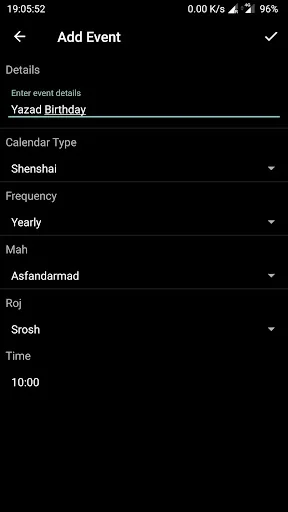 Parsi Calendar screenshot 3