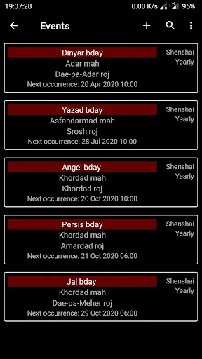 Parsi Calendar screenshot 4