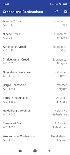 Creeds and Confessions