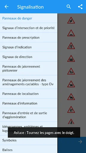 Signalisation code de la route