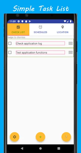Widget TaskList Map & Schedule