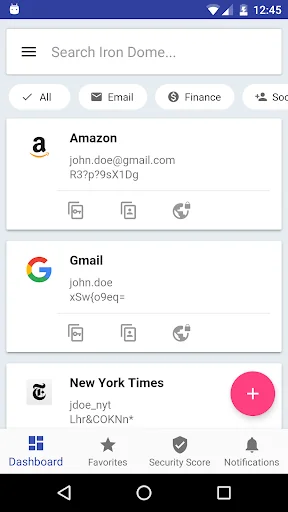 Iron Dome Password Manager screenshot 1