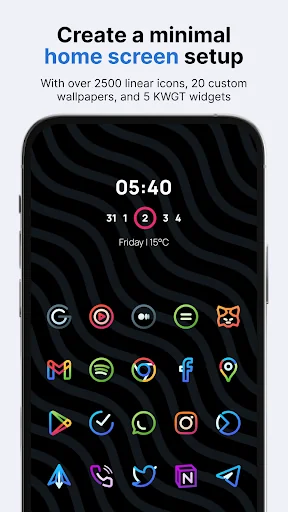 Aline: bold linear icon pack screenshot 1