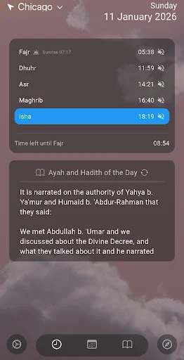 Salat  time - Prayer times