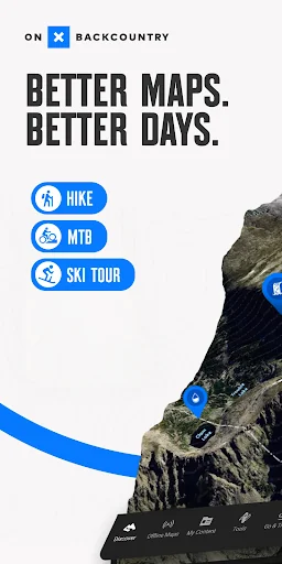 onX Backcountry Trail Maps GPS