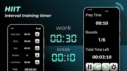 HIIT interval training timer
