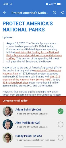 5 Calls: Contact Your Congress screenshot 3
