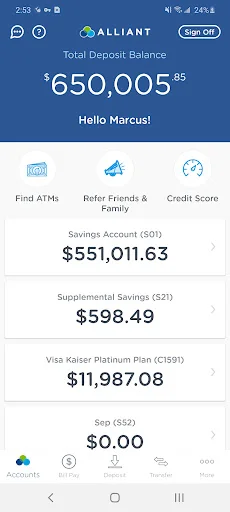 Alliant Mobile Banking screenshot 1