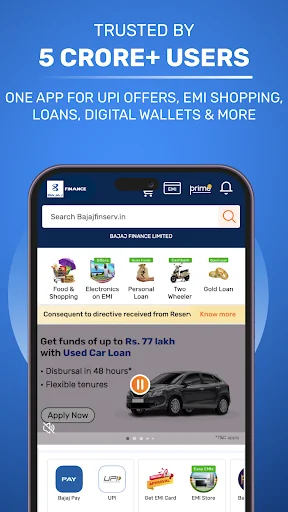Bajaj Finserv: Loans, UPI & FD