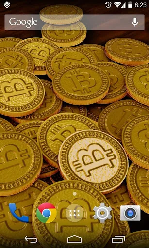 Bitcoins 3D Live Wallpaper screenshot 1
